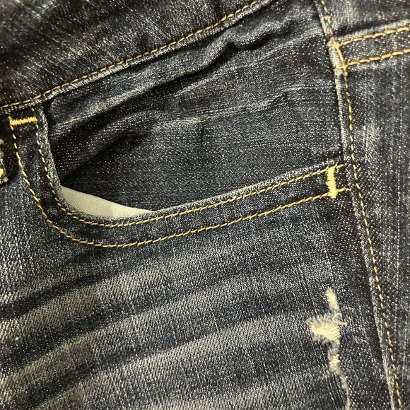American Eagle Hipster Bootcut Distressed Jeans - size 4 - Picture 6 of 13